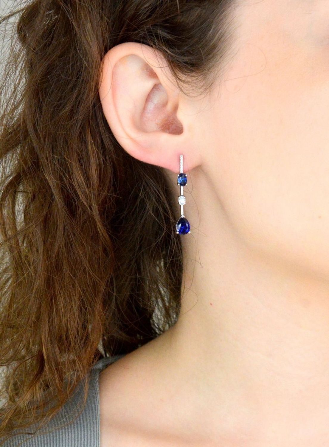 Kolczyki długie z srebrna Dall'Acqua. Kolczyki srebrne w Sklepie z Biżuterią zegarki-diament.pl.Piękna i Elegancka Kolczyki dla Kobiet.Prawdziwe Srebro.11.jpg